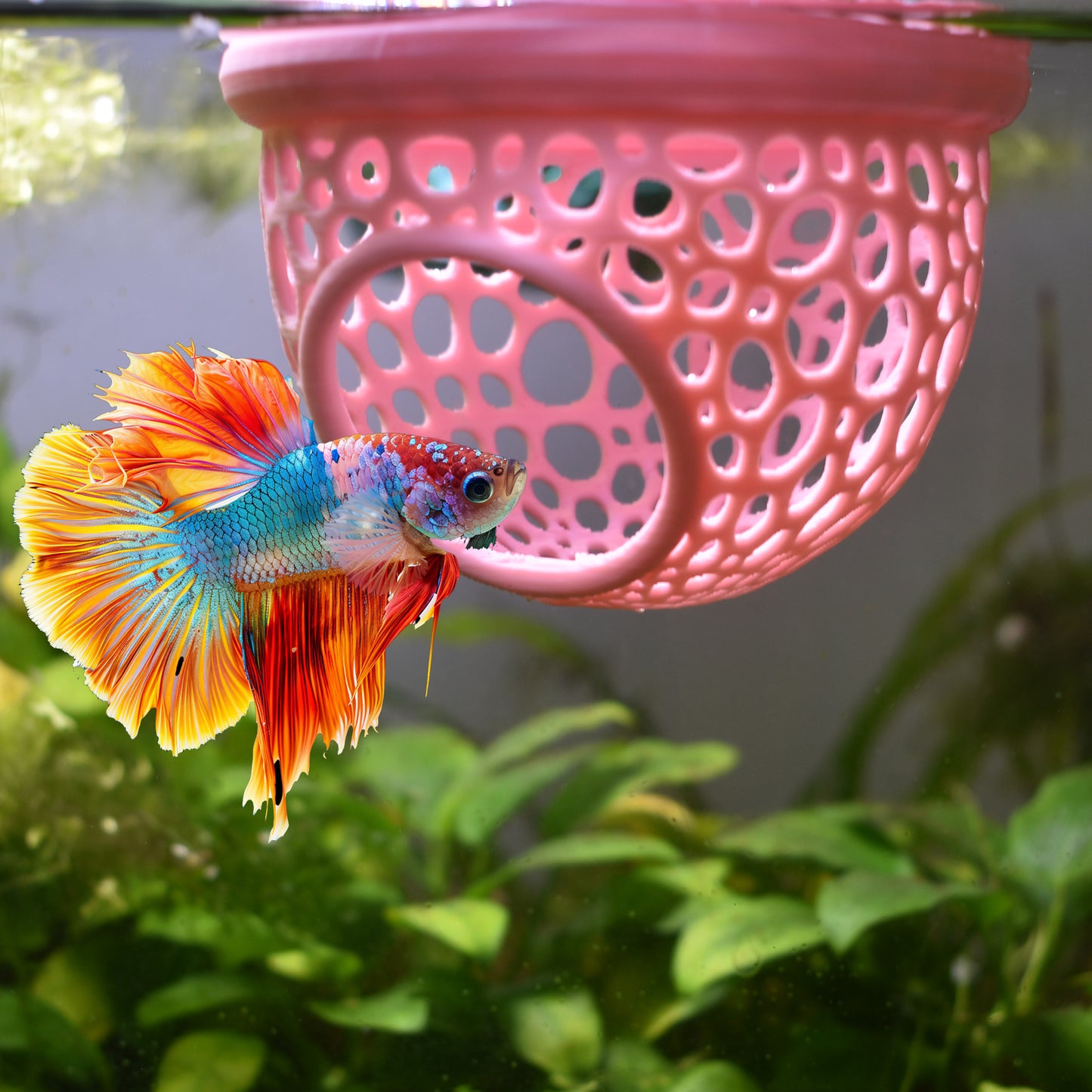 Floating Betta Hide - Betta Fish Feeder