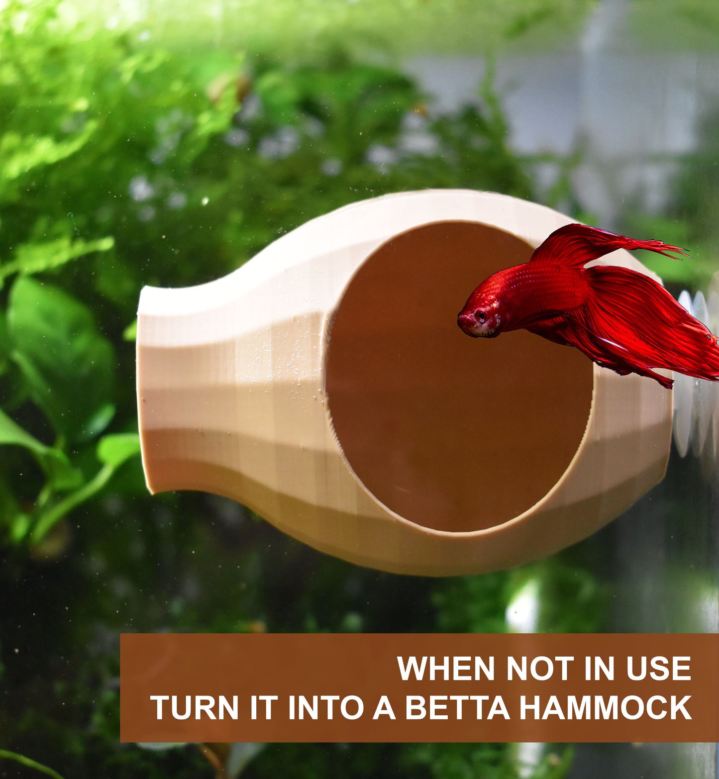 Aquarium Water Change Diffuser Vase and Betta Hammock