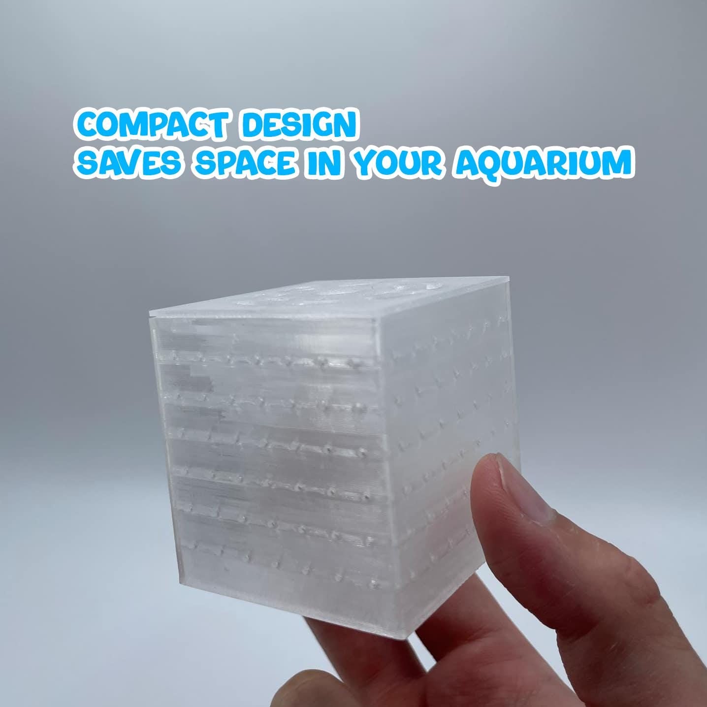 Aquarium Mini Breeder Box for Fish and Shrimp with Suction Cup, Breeder Box and Hatcheries to Separate Fish from Predator, Easy to Install