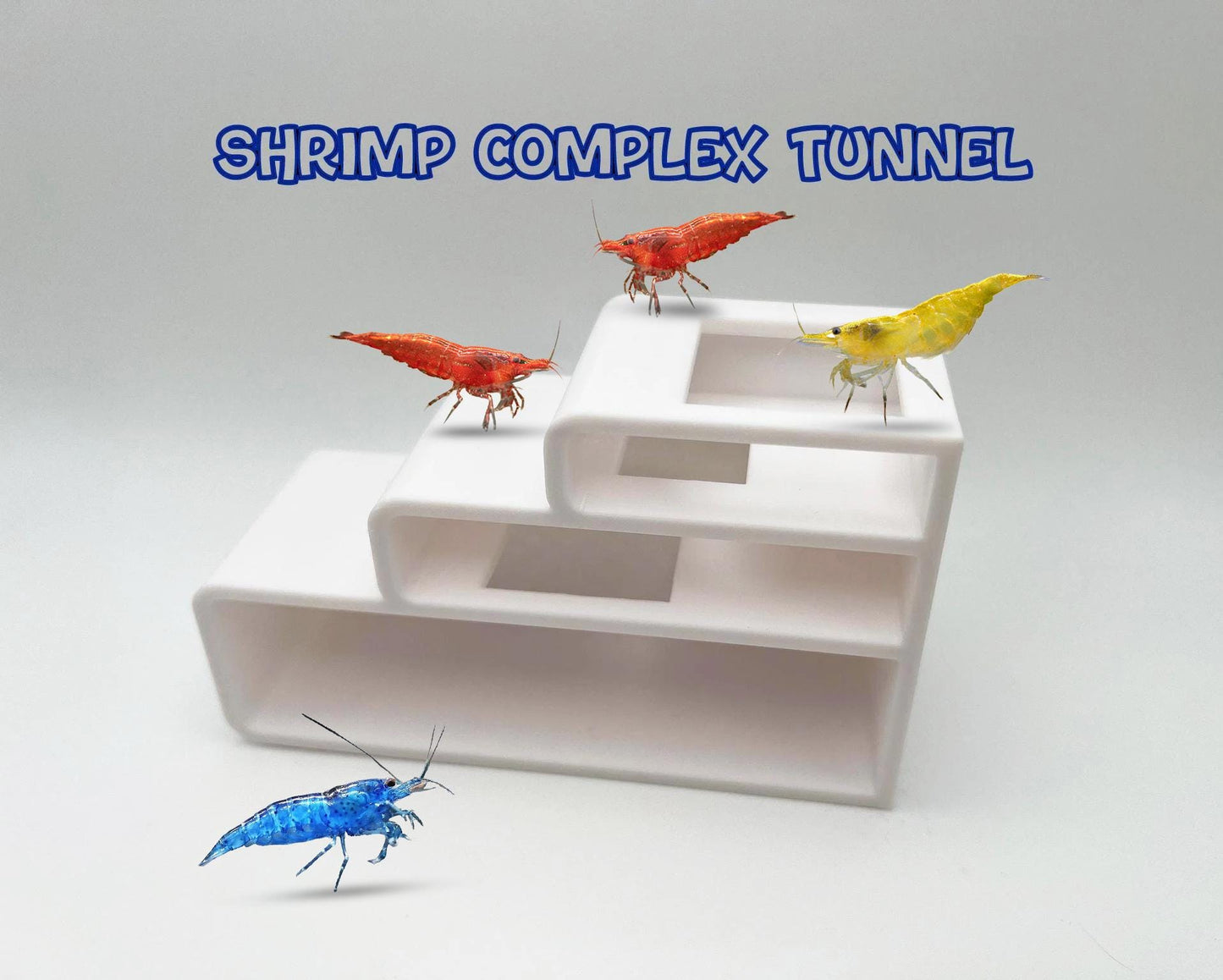 Aquarium 3 Level Shrimp Complex, Aquarium Shrimp Tunnel For Fun Activities