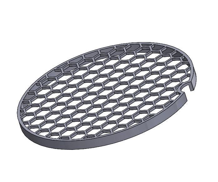 Custom Honeycomb Lid for Round Nano Fish Tank – Tailored Fit with Cord Slot. Unique Designed Lid Perfect Fit For Fish Tank.