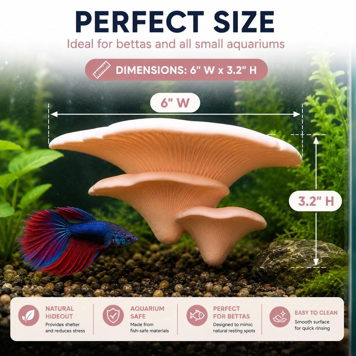 Mushroom Betta Hammock
