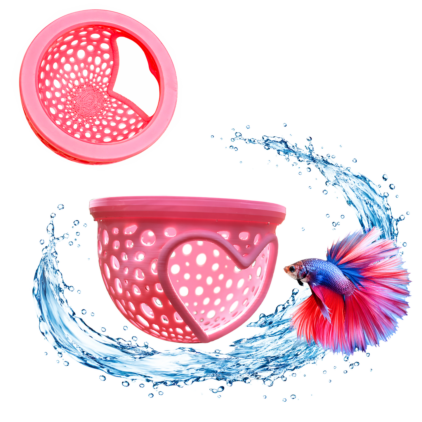 Aquarium Heart Floating Betta Fish Training