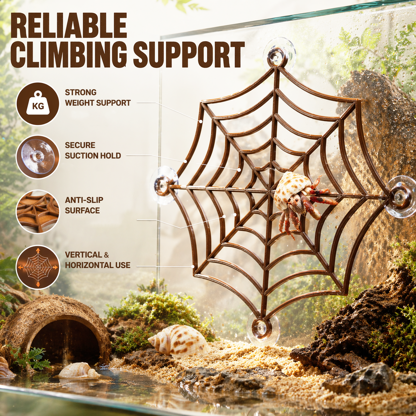 Hermit Crab Spider-Web Climbing Platform