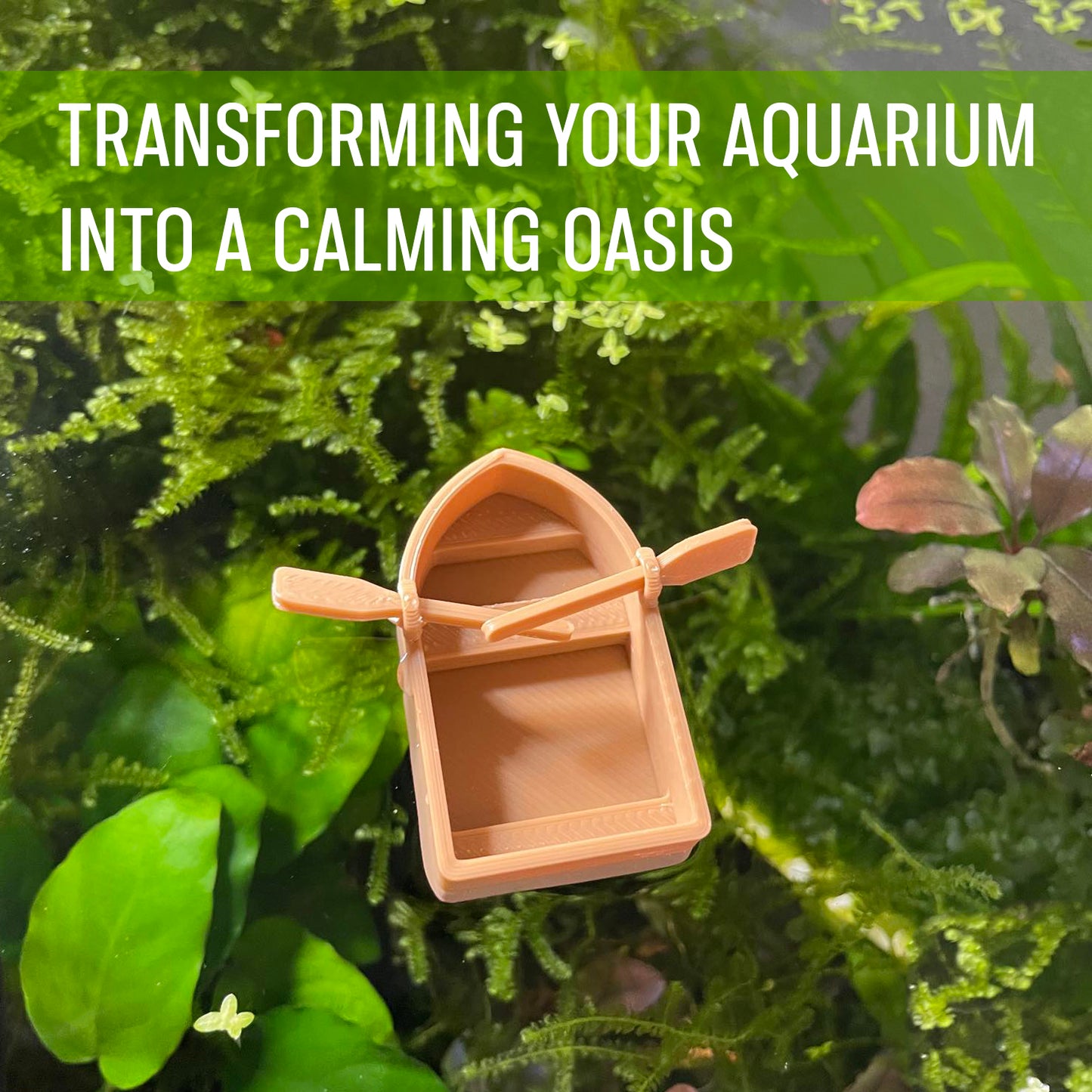 Mini Floating Boat For Aquarium Decoration