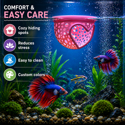 Aquarium Heart Floating Betta Fish Training