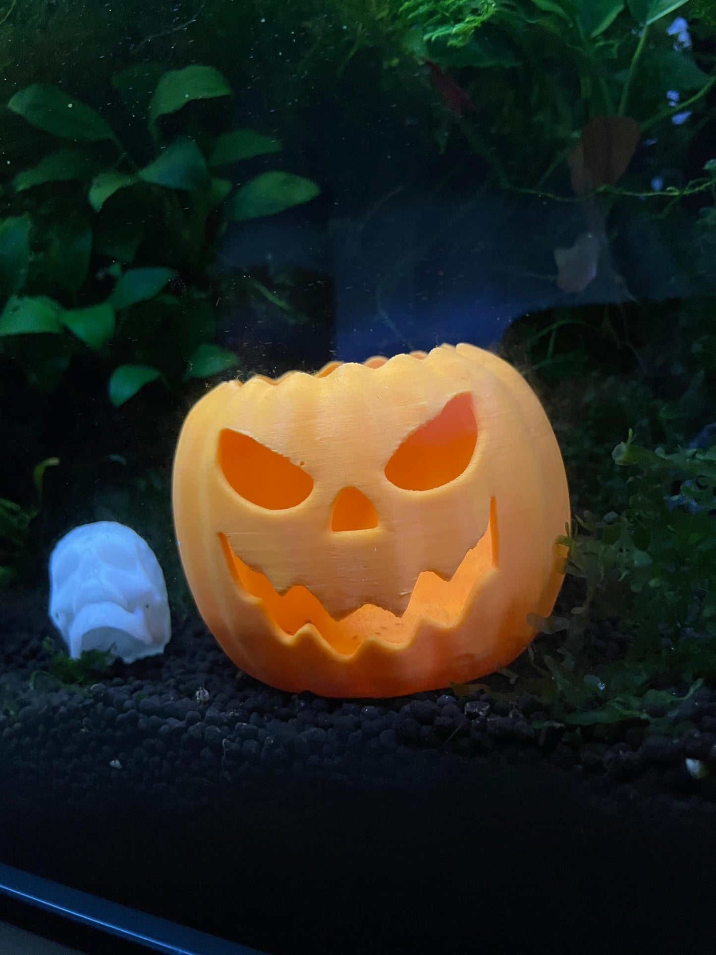 Halloween Pumpkin Decor For Aquarium Fish Tank, Happy Halloween Aquarium Decor