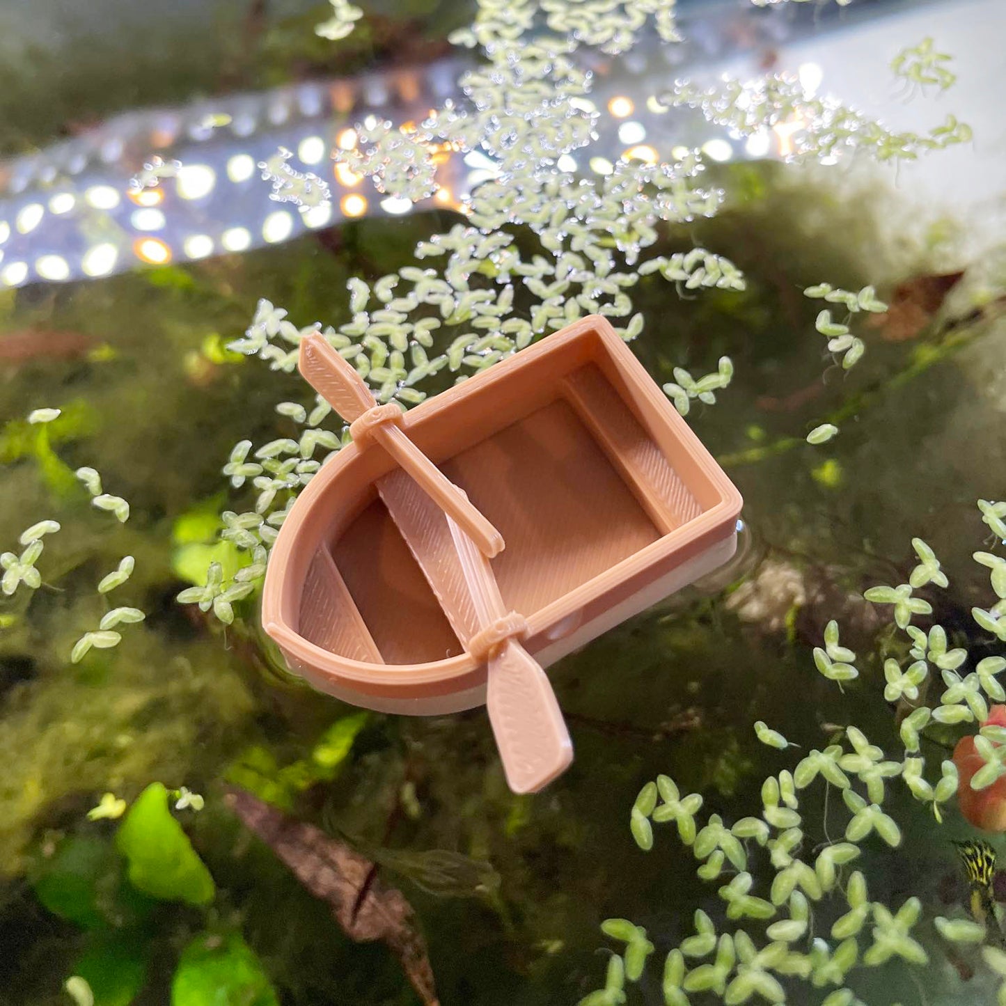 Mini Floating Boat For Aquarium Decoration