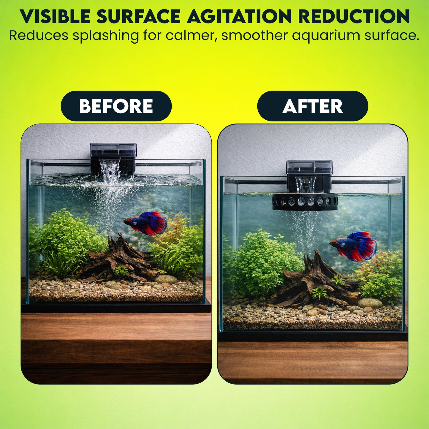 Aquarium Filter Baffle For ALL HOB Filter Systems