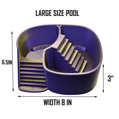 Dual Zone Bubbler Hermit Crab Swimming Pool