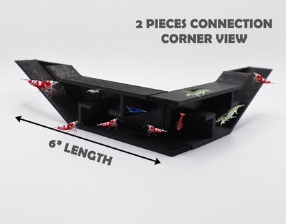 3 Piece Connected Shrimp Underground Tunnel