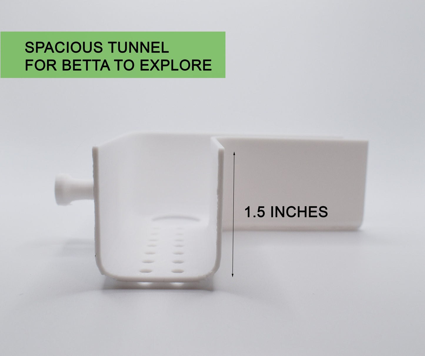 L Shape Betta Play Tunnel with Suction Cups