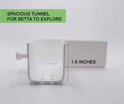 Newly Designed Betta Play Tunnel. A Hideout for Betta Fish to Chill and Sleep. Fun Activities For Your Fish. Betta Bed Resting Tube.