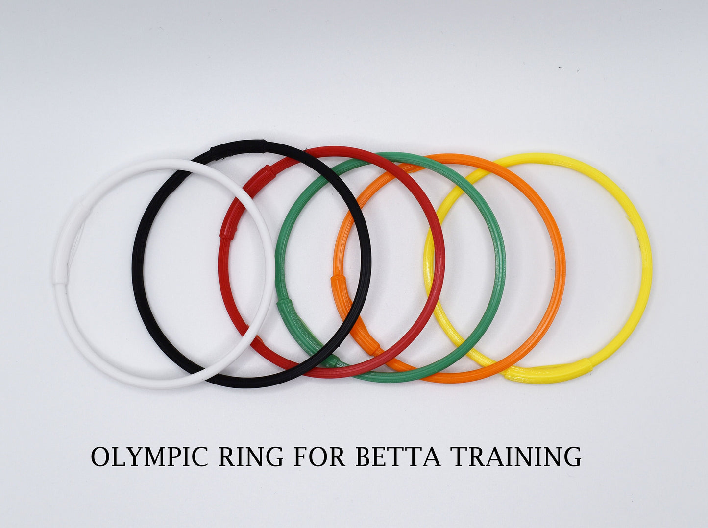 Olympic Ring For Betta Fish Trainning. 3D Printed Betta Excercise Loop. Betta Loop For Aquarium Decor. Fast Shipping From Canada.