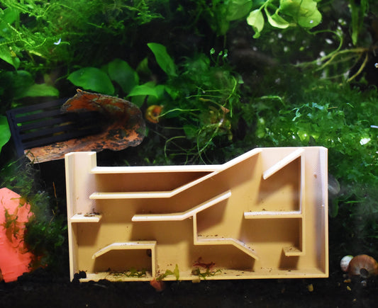 Aquarium Shrimp Maze with Multiple Rooms. 3D-Printed Shrimp Puzzle. Complete with an Exquisite VIP Room, Fast Shipping from Canada.