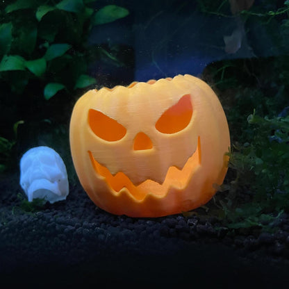 Halloween Pumpkin For Aquarium Fish Tank, Fun Spooky Theme