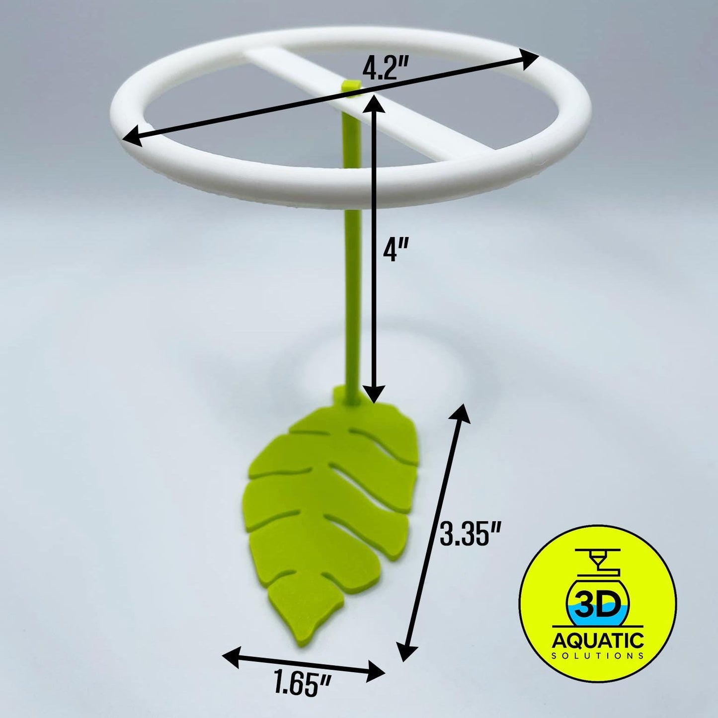Active Betta Leaf Hammock with Floating Ring. 3D Printed Betta Resting Leaf. Betta Loop Ring for Feeding Time, 2-in-1 Betta Ring. Fast Ship.