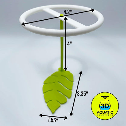 Active Betta Leaf Hammock with Floating Ring. 3D Printed Betta Resting Leaf. Betta Loop Ring for Feeding Time, 2-in-1 Betta Ring. Fast Ship.