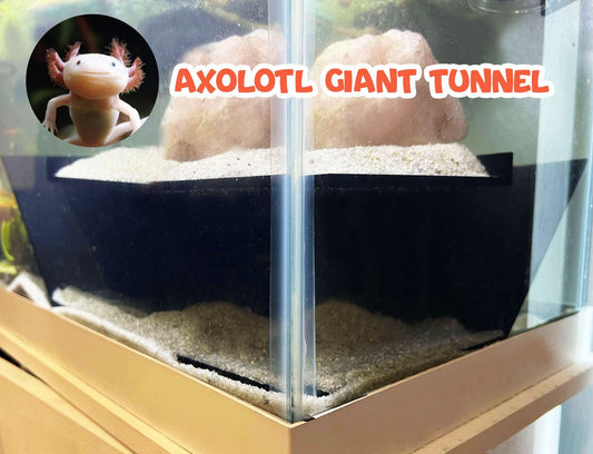 Aquarium Giant Shelter Tunnel For Axolotl and Pleco, Ultra XXL Size