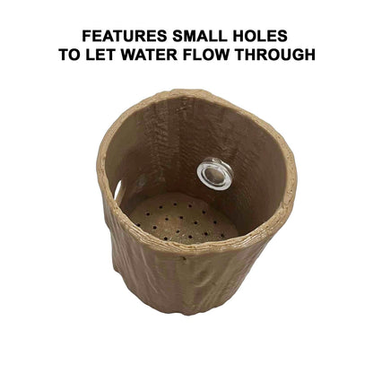 Wooden Style Plant Pot For Aquarium Fish Tank
