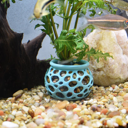 Aquarium Plant Pot Holder. Plant Holder For Aquatic Plants. Promoting Healthy Root Growth. Fish Tank Aesthetic. Fast Shipping From Canada.