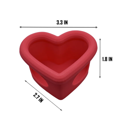 Heart Floating Betta Fish Feeder. Floating Feeder For Small Fish & Shrimp. Food Feeding Control Station. Avoid Food Waste. Perfect Size.