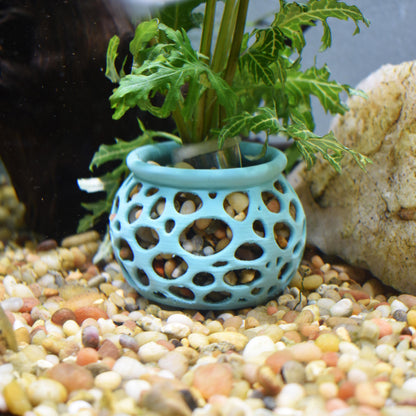 Aquarium Plant Pot Holder. Plant Holder For Aquatic Plants. Promoting Healthy Root Growth. Fish Tank Aesthetic. Fast Shipping From Canada.