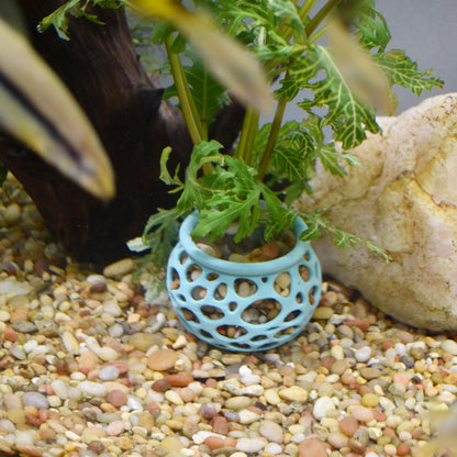 Aquarium Plant Pot Holder. Plant Holder For Aquatic Plants. Promoting Healthy Root Growth. Fish Tank Aesthetic. Fast Shipping From Canada.