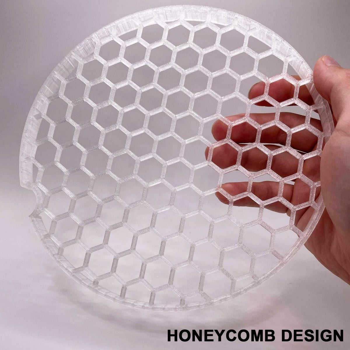 Custom Honeycomb Lid for Round Nano Fish Tank – Tailored Fit with Cord Slot. Unique Designed Lid Perfect Fit For Fish Tank.