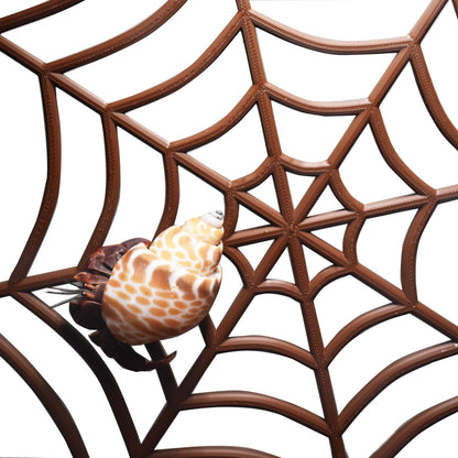 Hermit Crab Spider-Web Climbing Platform. Hermit Crab Climbing Spider Web. Fun Toy For Natural Habitat Mimics. Durable & Sturdy Design.
