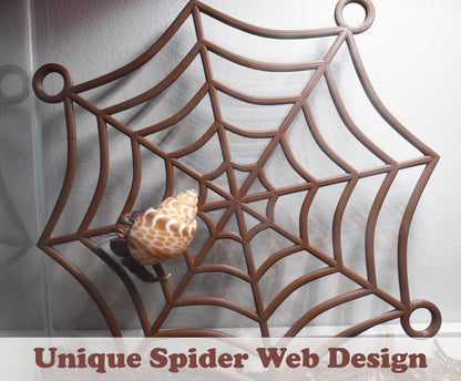Hermit Crab Spider-Web Climbing Platform. Hermit Crab Climbing Spider Web. Fun Toy For Natural Habitat Mimics. Durable & Sturdy Design.