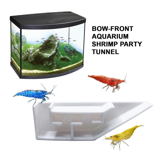 Shrimp Party Tunnel Curved For Fluval Fish Tank 3D-Printed Shrimp Tunnel Redefining Underwater Elegance. Complete with an Exquisite VIP Room