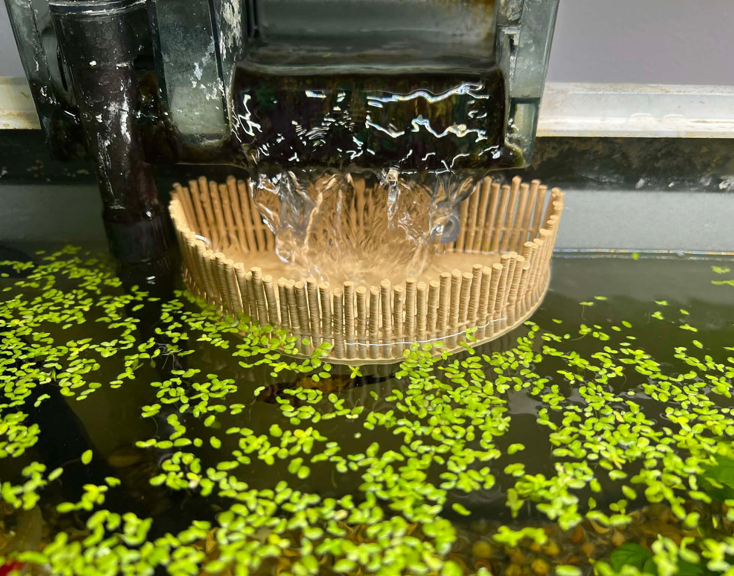 Natural Bamboo Style Aquarium Baffle For HOB System