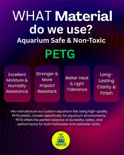 Custom Round Fish Tank Lid – Perfect Inside-Snug Fit Aquarium Cover