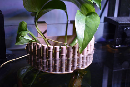 Bamboo-Inspired Aquarium Plant Holder