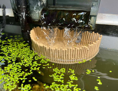 Natural Bamboo Style Aquarium Baffle For HOB System