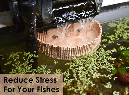 Natural Bamboo Style Aquarium Baffle For HOB System