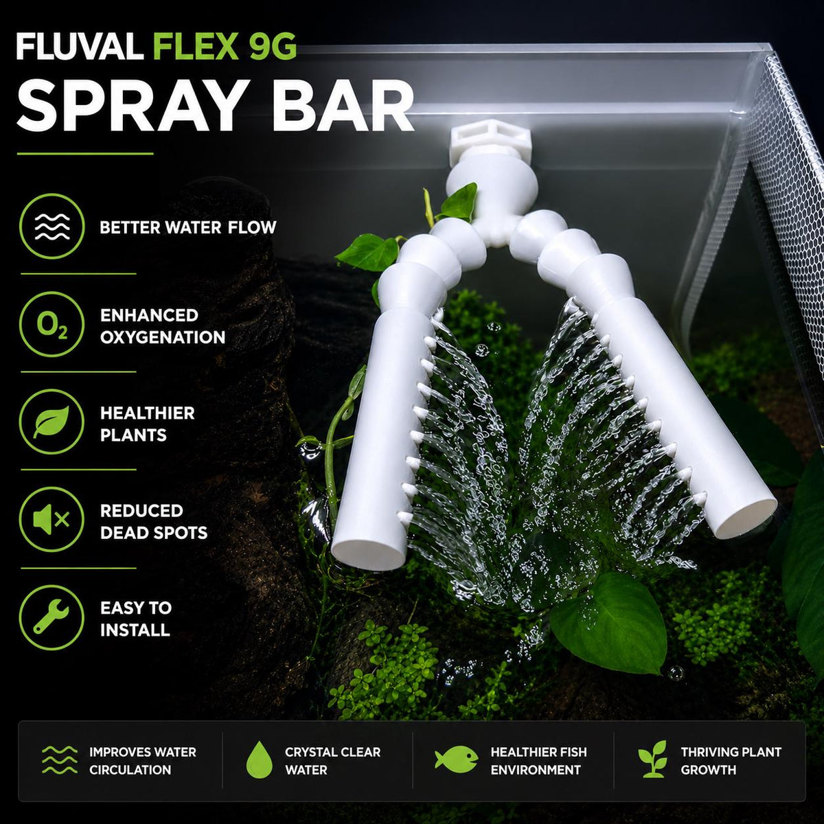 Fluval Flex 9G& 15G Spray Bar Nozzle (Pack of 2)