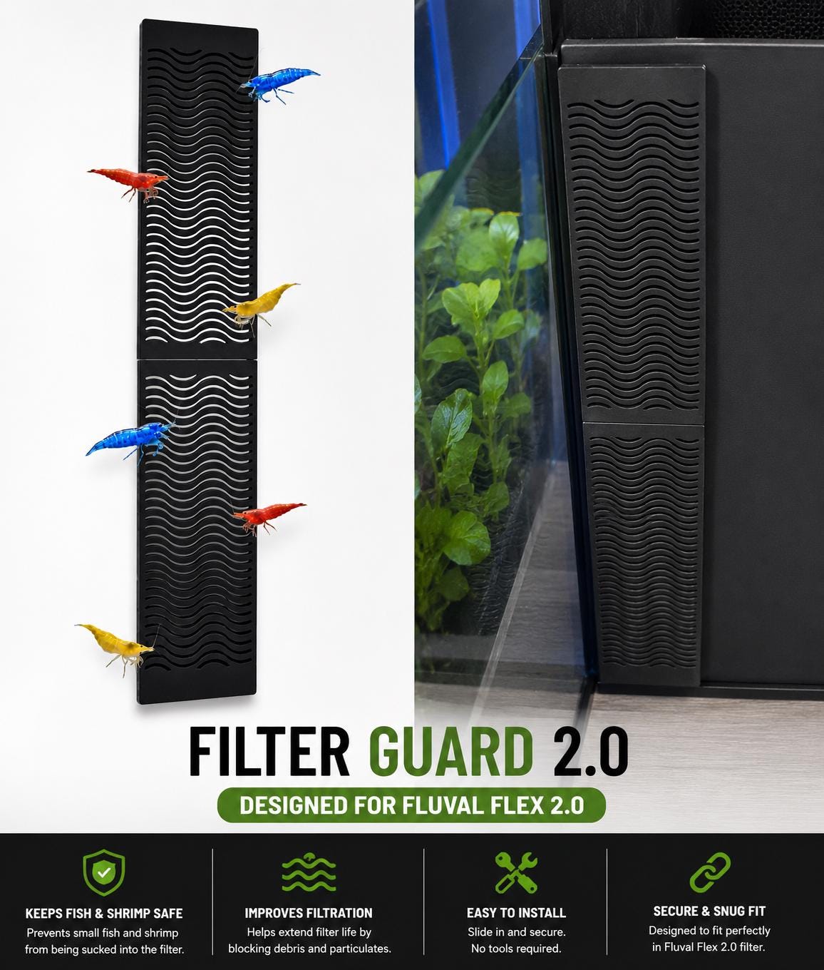 Fluval Flex 2.0 Shrimp Intake Cover