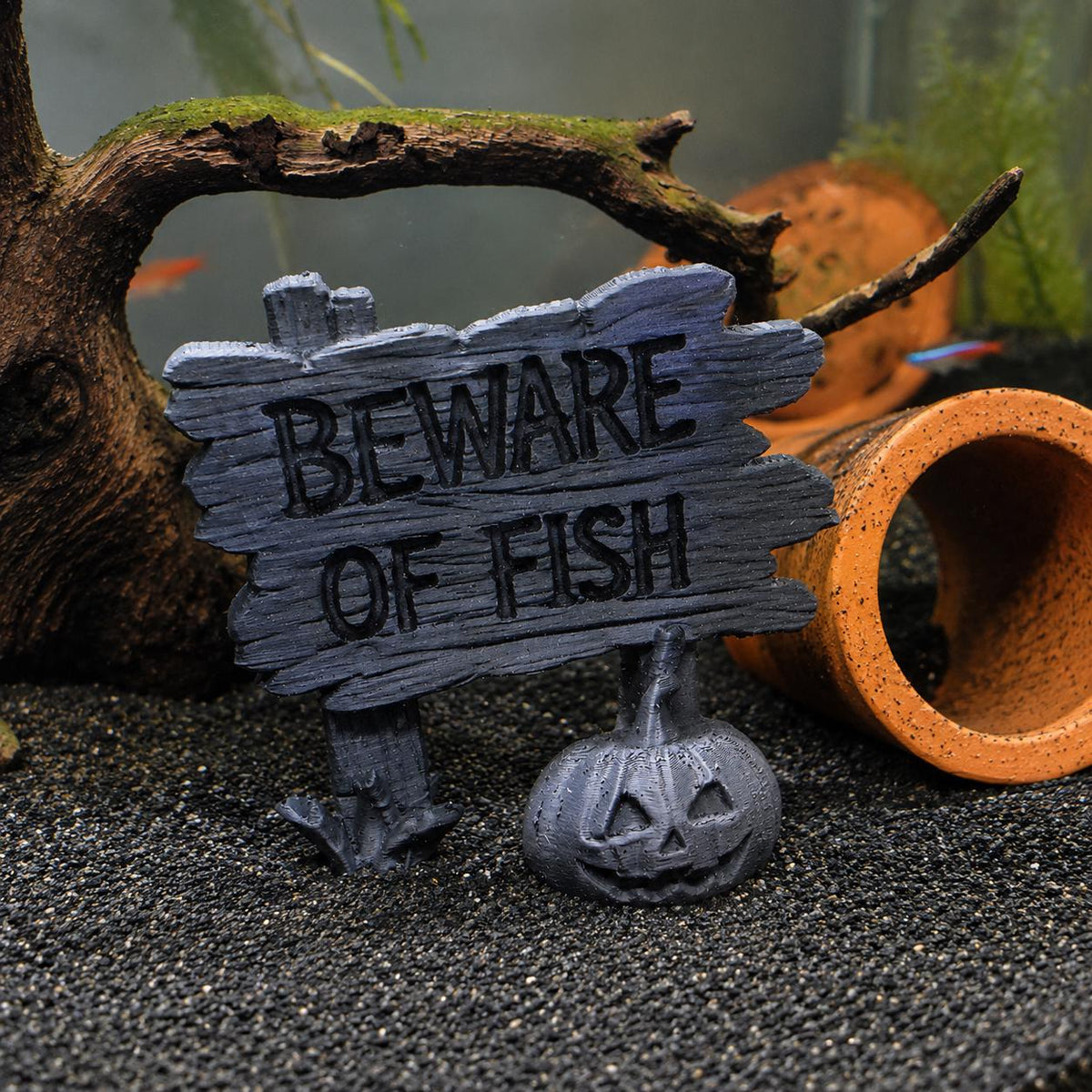 Halloween Custom Fish Sign