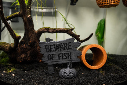 Halloween Custom Fish Sign
