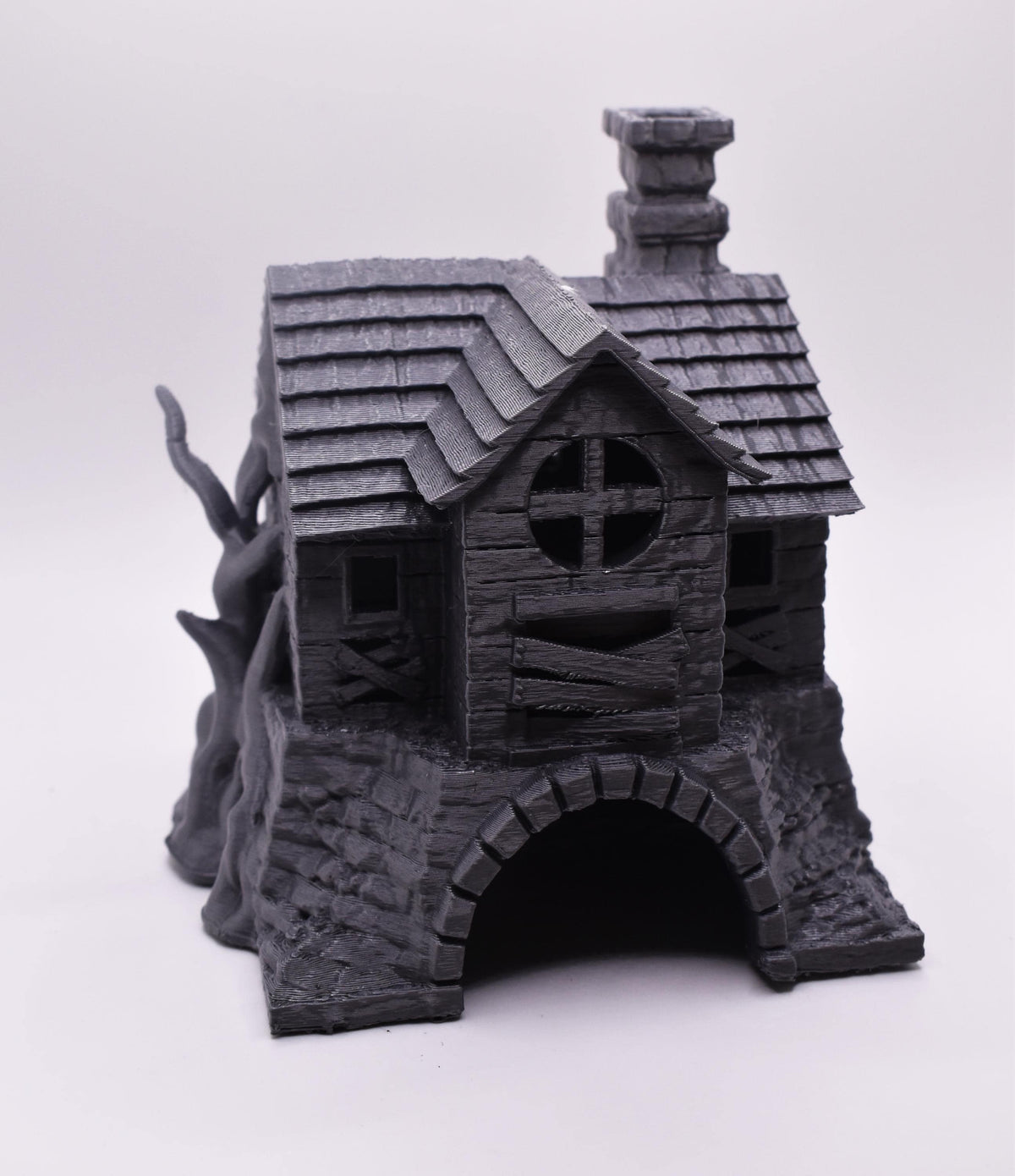 Haunted House For Reptile Hide - Gothic Hermit Crab Hideout