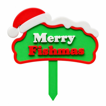 Merry Fishmas Aquarium Sign