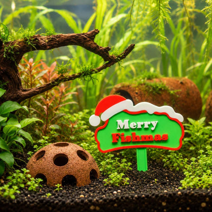Merry Fishmas Aquarium Sign