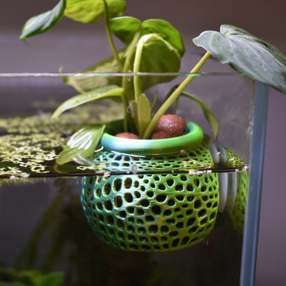 Aquarium Plant Pot Holder with Suction Cup