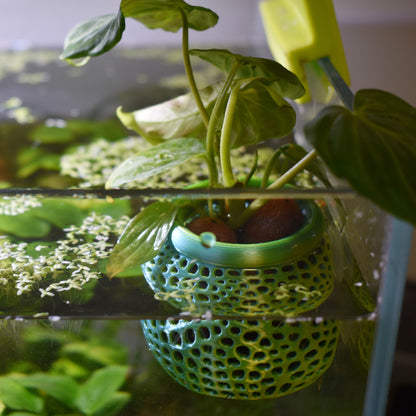 Aquarium Plant Pot Holder with Suction Cup